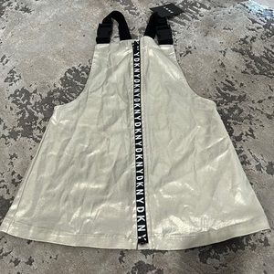 DKNY Girls Gold Overall Jumper
